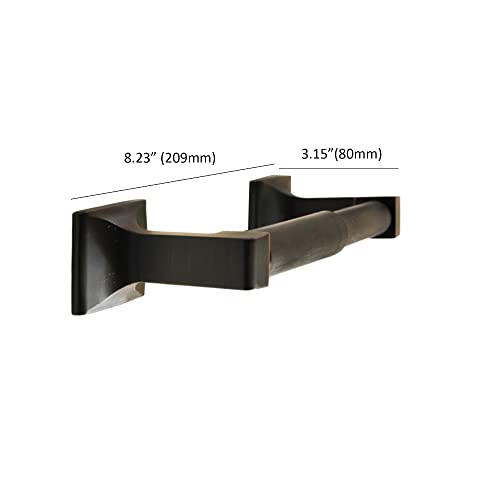 Sento Oil Rubbed Bronze Toilet Paper Holder Wall Mount, Double Post Tissue Toilet Paper Holder, Easy Installation, Heavy Duty Metal, Oil Rubbed Bronze #TOP1