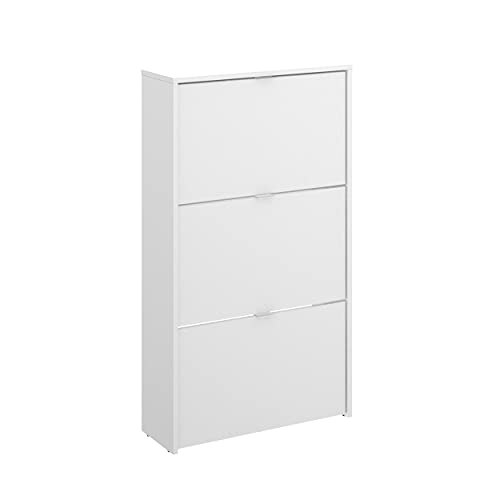 HOMEKIT Schuhschrank, 3 Türen, 18 Paar, Melamin, glänzend, 61 x 113 x 25 cm Cover