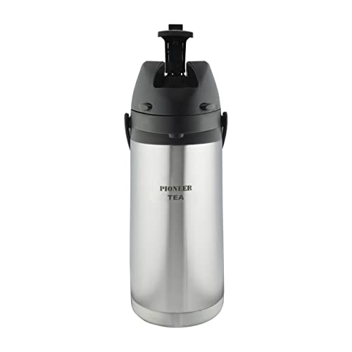 Pioneer Termo de Acero Inoxidable de 1,9 l con Palanca, Termo hermético para Bebidas frías y Calientes, dispensador de Bebidas con Bomba fácil de Usar para Eventos con Etiqueta para té Pioneer Termo de Acero Inoxidable de 1,9 l con Palanca, Termo hermético para Bebidas frías y Calientes, dispensador de Bebidas con Bomba fácil de Usar para Eventos con Etiqueta para té