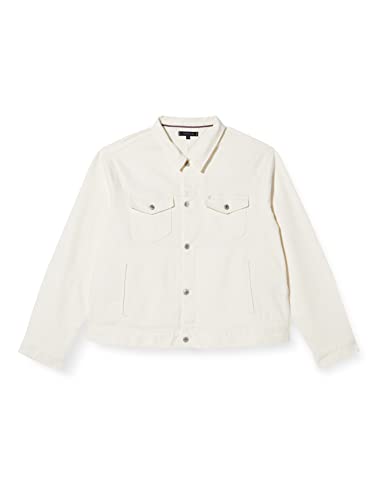 Tommy Hilfiger Herren Jeansjacke Kurz, Weiß (Gale White), XL