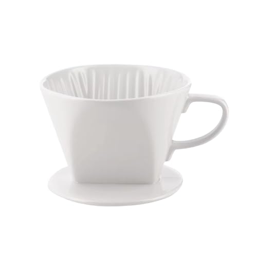 Embudo de porcelana para goteo de café, taza de filtro de café de cerámica, taza cónica de descarga manual individual, accesorios de café