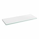 800mm x 300mm x 6mm-Clear Tempered Glass Shelf Panel Storage Sheet Shelving Display Bathroom Shelves