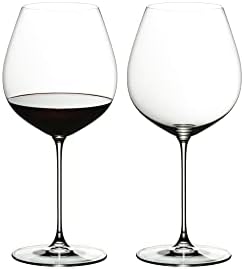 Riedel Crystal Glass Veritas Pinot Noir Wine Glasses, 2 Count (Pack of 1), Clear