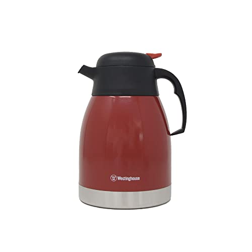 Lista de Cafeteras individuales los 5 más buscados. 48 Westinghouse Cafetera de Acero Inoxidable Rojo de 1500ml (WCBL00281500RD)