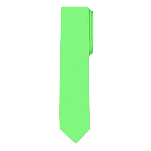 Image of Jacob Alexander Men's Skinny Width 2 inch Solid Color Tie