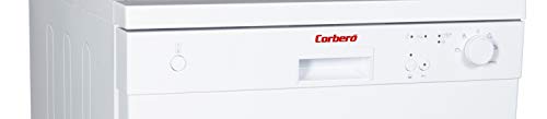 Corbero-E-CLV6540W-Lavavajillas-Gama-Plus-60-cms-12-Cubiertos-5-Programas-con-4-T-LED-Boton-Inicio-Diferido-Cesta-Superior-Regulable-en-Altura-52-Dba-Color-blanco-Eficiencia-energetica-E