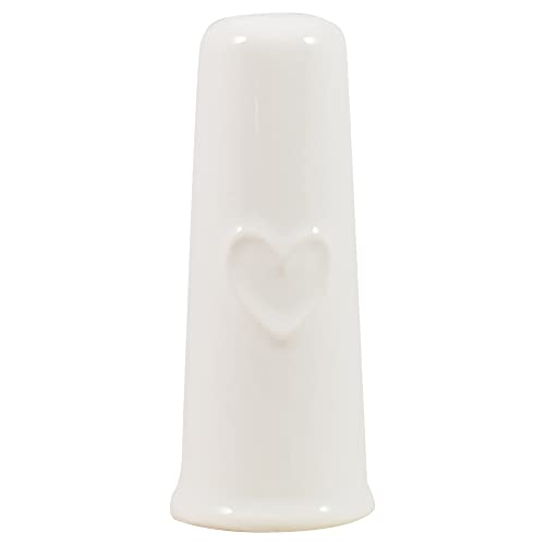 White Heart Embossed Bathroom Pulled Cord Light with 1.5 mtr white string, Ceiling Light Pull Handle for Cord, Fan Pull Cord, Window Blinds Handle for Cord, Bathroom Accessory