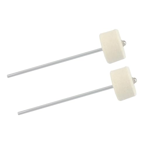 Set 2 Pedales Single Kick para Batería con Maza de Fieltro miniatura 1