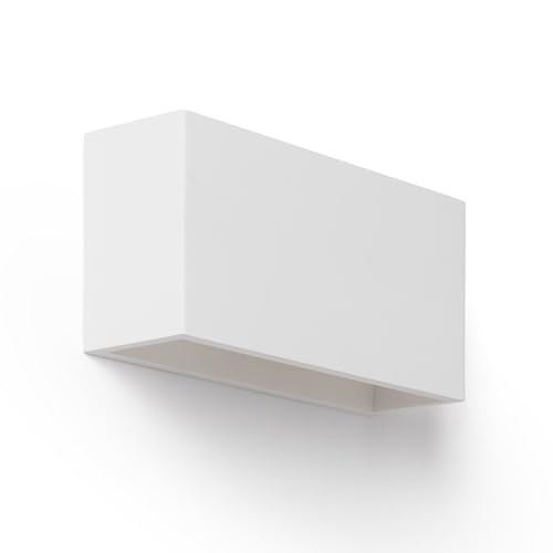 LEDKIA LIGHTING Aplique de Pared Yeso Ebin Square Blanco G9