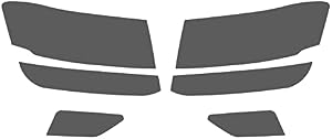 Rshield Headlight Protection Film Covers Compatible with Volkswagen Atlas 2018-2020 - Blackout Smoke