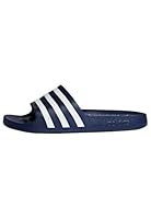 adidas Sportswear Adilette Aqua Adult's Slides, Dark Blue / Cloud White / Dark Blue, 7 US Womens/6 US Mens