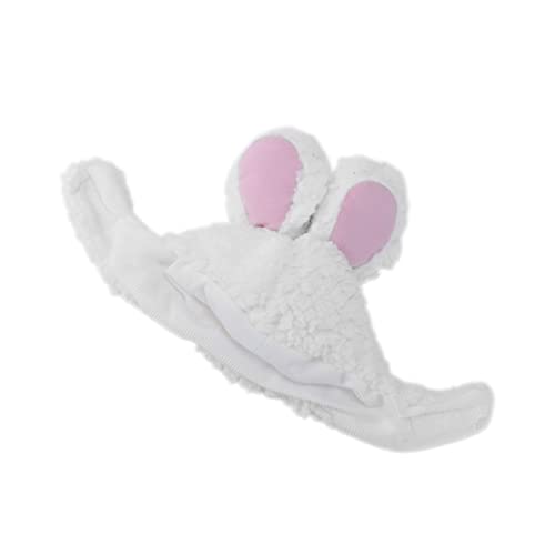 Chapéu de coelho bonito coelho headwear fantasia de pelúcia para gato, festas de animais de estimaçã