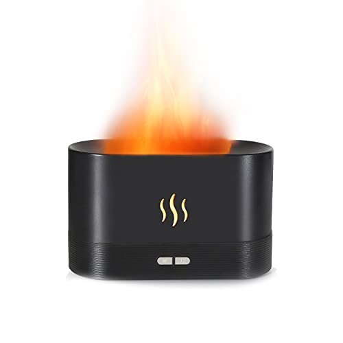 La Kitchenette Portable Flame Diffuser Humidifier, Essential Oil Diffuser, Humidifier, Aroma Therapy, Ultrasonic Usb Humidifier, Flame Diffuser, Aroma Diffuser For Bedroom, Aromatherapy Gifts (Black) #TOP11