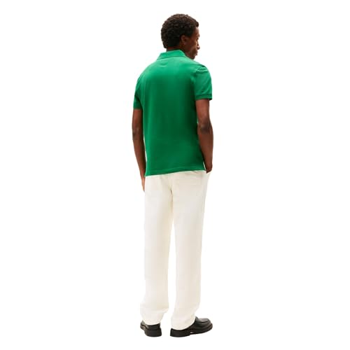 Image of Tommy Hilfiger Men's Short Sleeve Polo Shirts in Slim Fit with Stretch and Organic Pique Cotton
