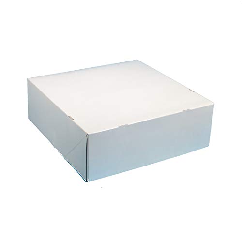 Pro DP 60 Tortenkartons Kuchenkartons Cakeboxen Transportkartons für Kuchen, Torten und Gebäck, weiß, einteilig, 32x32x11cm