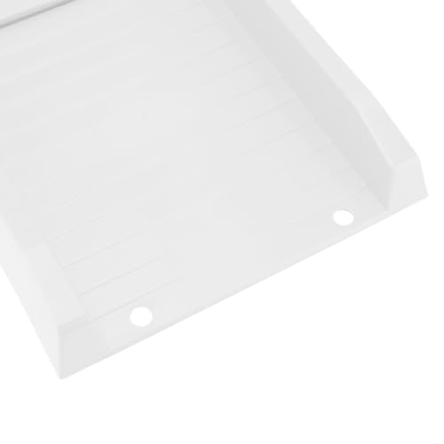 Extensión de canalón Brrnoo de PP en color blanco con bloque contra salpicaduras 6