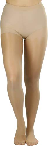 Image of ToBeInStyle Women's Control Top Sheer Footed Pantyhose Hosiery Tights Stockings