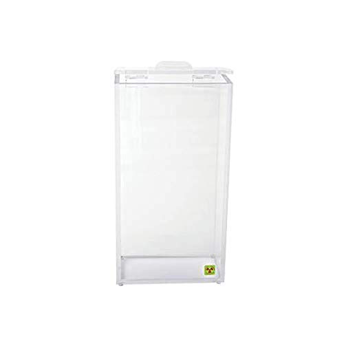 Image of 1212V15EA 172105 Internal Lab Dry Beta Block Waste Box with Hinged Lid, 4 inch Length x 8 inch Width x 15.5 inch Height