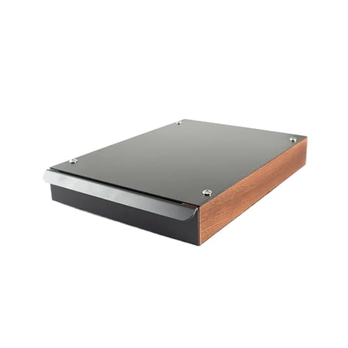 Caja De Golpe De Café De Madera De Acero Inoxidable, Residuos De Café Expreso Molido, Escoria De Café, No Salpicaduras, Contenedor De Posos De Café, Accesorio De Café(Black)