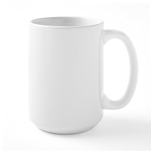 Taza grande de cerámica 15 oz color blanco miniatura 2