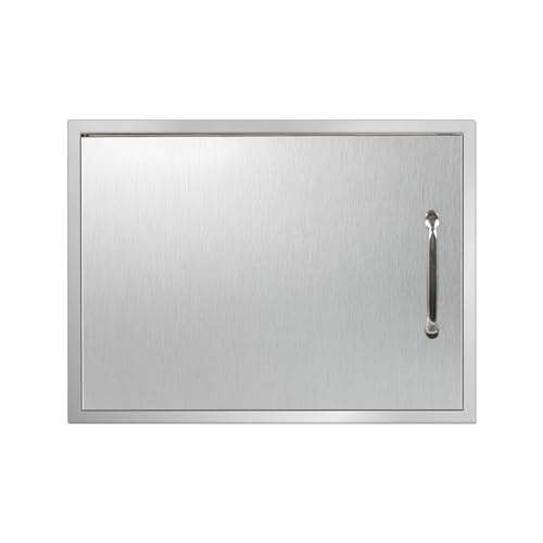 Outdoor-Kitchen-Doors-27W-x-20H-Inch-Stainless-Steel-Doors-Horizontal-Access-Door-with-Handles-Single-Access-Cabinet-Door-Flush-Mount-for-Grilling-Station Outdoor Kitchen Doors 27W x 20H Inch Stainless Steel Doors Horizontal Access Door with Handles Single Access Cabinet Door Flush Mount for Grilling Station