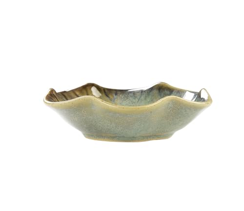 Image of JAMEND CLXP 2PCS Ring Holder Dish, Small Key Bowl, Ceramic Trinket Tray Jewelry Dish Organizing Necklace Earrings for Mom Friend Sister, All Jewelries Are NOT Included. Crystal Green.