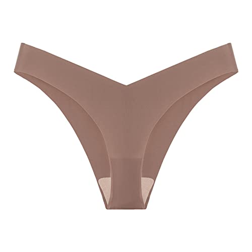 ZTFYKLIN Ropa Interior De Mujer Hot Girls Sexy Panty Bikini String Tangas Sin Costuras Nylon Sólido Seda Hielo (D, L) Bragas Brasileñas Algodon Grandes para Mujeres Niña 14 Años Braguitas Rojas