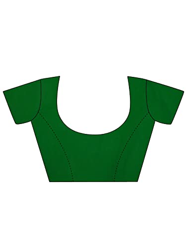 Satrani Women'S Organza Jacquard Border Saree With Unstitched Blouse Piece