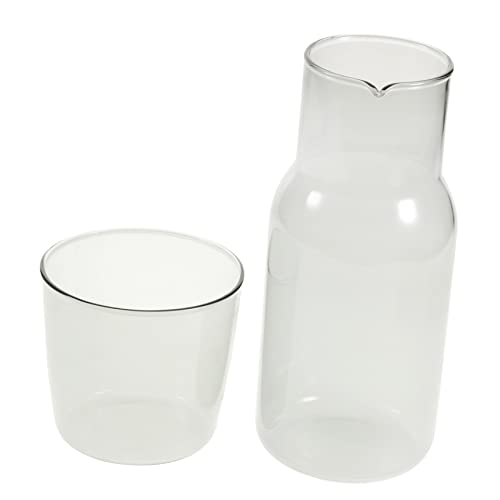Set copa de vidrio con tetera para bebidas
