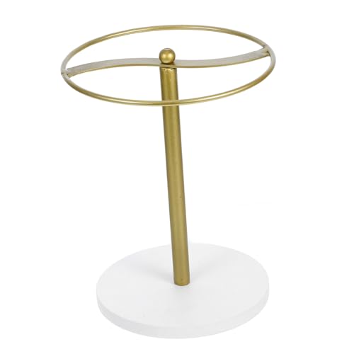 FUNOMOCYA Versatile Metal Hanging Frame Rotating Sunglasses Stand Wooden Base Eyeglass Organizer