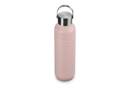 Image of Le Creuset Stainless Steel On The Go Water Bottle, 16 oz., Shell Pink