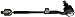 Dorman Premium TA14132PR Front Passenger Side Steering Tie Rod End Assembly Compatible with Select BMW Models