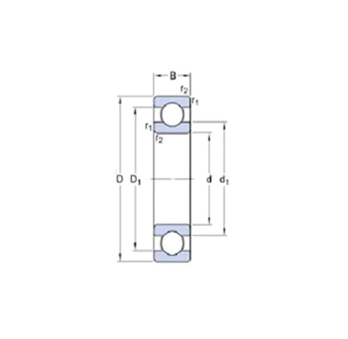 Roulement section mince 6924 2RS ABEC-1 de qualité supérieure pour mécanique de précision - 4
