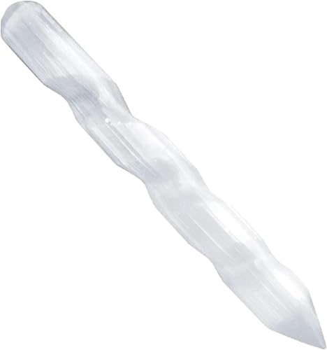 NORTHLANDZ Selenite Crystal Wand, for Healing and Meditation, High Energy
