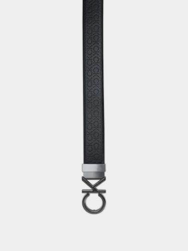Image of Calvin Klein Textured black leather classic belt