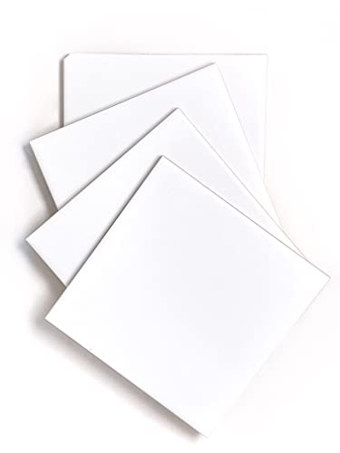 6X6 Ceramic Wall Tile - Square, Color: Matte White For Kitchen Backsplash, Bathroom Wall (Box Of 12Sqft) #TOP1