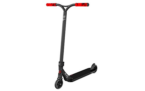BESTIAL WOLF Rocky R12 Black, Trottinette Pro Freestyle, Niveau Professionnel, Plateau et Guidon Noir