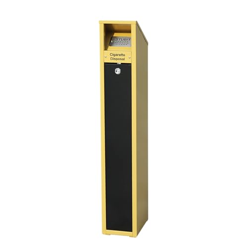 Cenicero Comercial para Colillas de Cigarrillos, cenicero de pie de Acero galvanizado para Exteriores, Capacidad de 5 L, para restaurantes, Bares, Tiendas de conveniencia y Lugares públicos