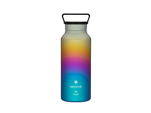 Image of Snow Peak Titanium Aurora Water Bottle, Rainbow, 27 Oz
