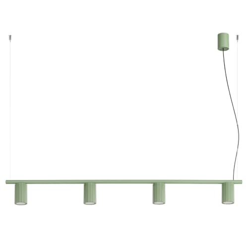 Image of SOLLUX lighting Karbon 4 Chandelier Sage