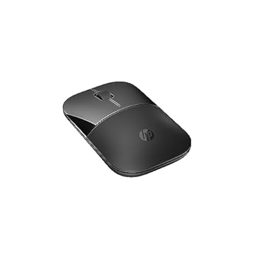 Mouse sem Fio HP Z3700 - Plug and Play com Dongle USB e Bluetooth, com até 1600 DPI, Bateria de até 16 Meses de Duração, Blue LED Multi-superficies, Preto (758A8AA)