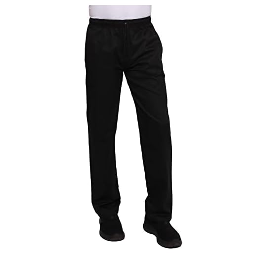 Mirabella Health & Beauty Pantalón de Cocinero Unisex Thyme Negro XL