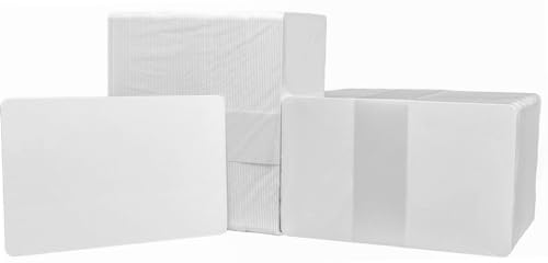 Cartões em PVC Branco para Crachás e Cartões 0,76mm de espessura – Pacote com 100 Unidades