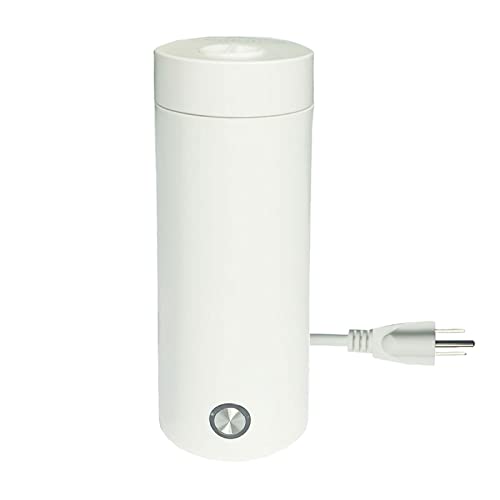 Mydio Portable Electric Kettle, Electric Water Travel Kettle, Electric Water Boiler, Water Bottle For Boiling Water, 300Ml Travel Tea Pot With Automatic Shut-Off (White) #TOP13