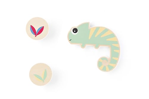 Wooden Chameleon Game - Juego de Memoria y Observación miniatura 2