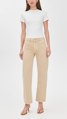 Image of PISTOLA - Lexi Mid Rise, Signature Bowed Straight Jeans - Light Denim Jeans