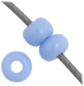 Czech Glass Seed Beads 11/0, Opaque Powder Blue 23g Vial, of DIY Jewelry Making Beads Preciosa (Jablonex)