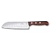 Produktbild Victorinox Wood Santokumesser mit Kullenschliff, Extra Scharfe Klinge, 17 cm, Rostfreier Stahl, Holzgriff