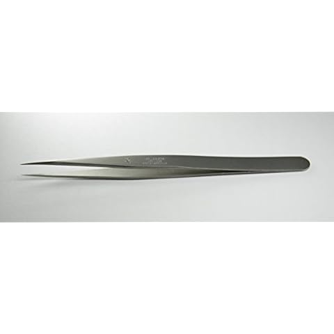 Regine 26-SA - Very Strong, Sharp Points, Straight Tip - Tweezer, - Antimagnetic, Anti-Acid Steel - Swiss Made - High Precision Tweezers Tweezers Cover