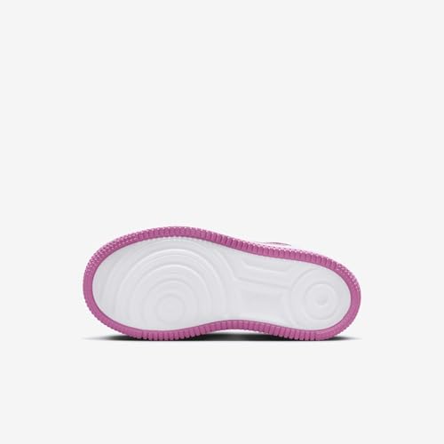 Nike Force 1 Low EasyOn Little Kids' Shoes (FN0237-600, Playful Pink/White) Size 102